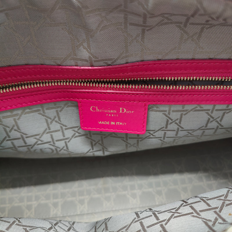 Lady Dior Bag Cannage Quilt Lambskin Large