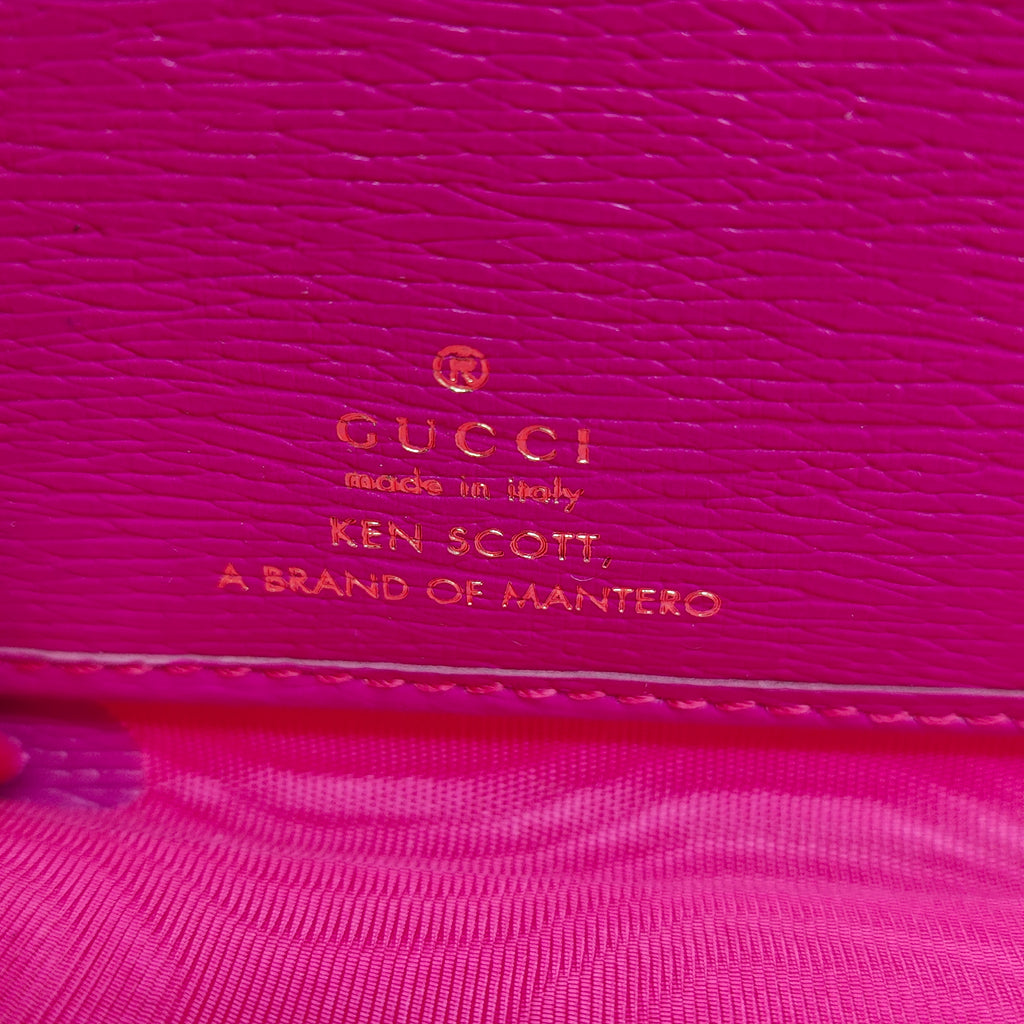 Horsebit 1955 Chain Wallet Printed Leather