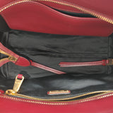 Red Leather Hand Bag