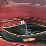 Red Leather Hand Bag