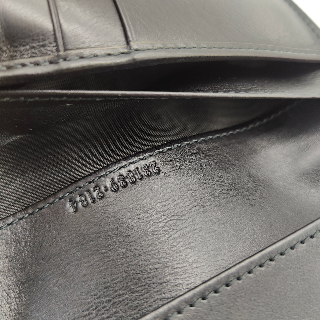 Guccissima Continental Flap Leather Wallet