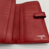 CC Flap Wallet Camellia Lambskin Long