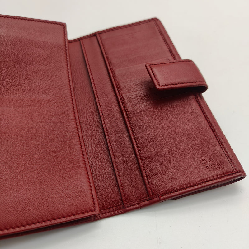 Continental Flap Wallet Microguccissima Leather Long