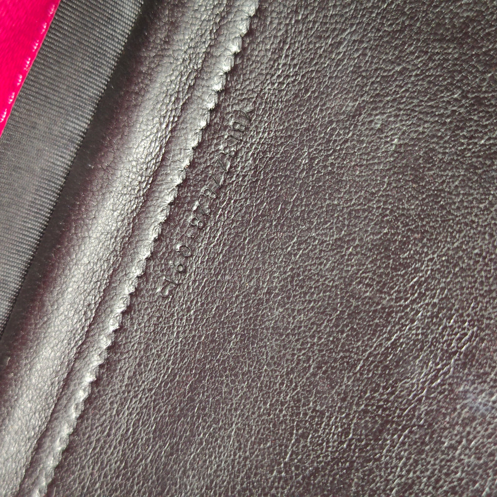 Classic Monogram Envelope Satchel Matelasse Chevron Leather Small