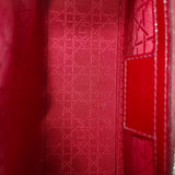 Lady Dior Bag Cannage Quilt Patent Medium