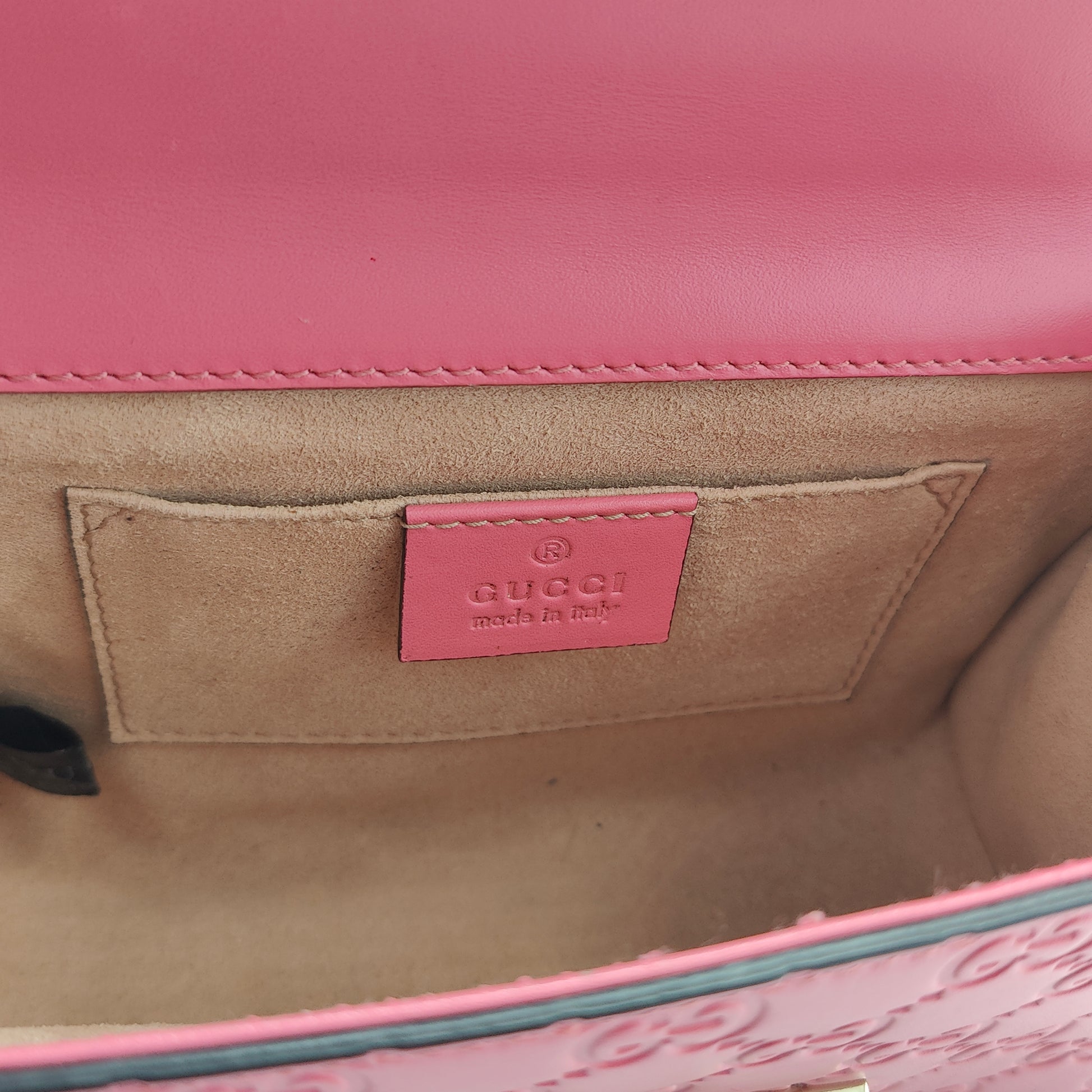 Padlock Shoulder Bag Guccissima Leather Small