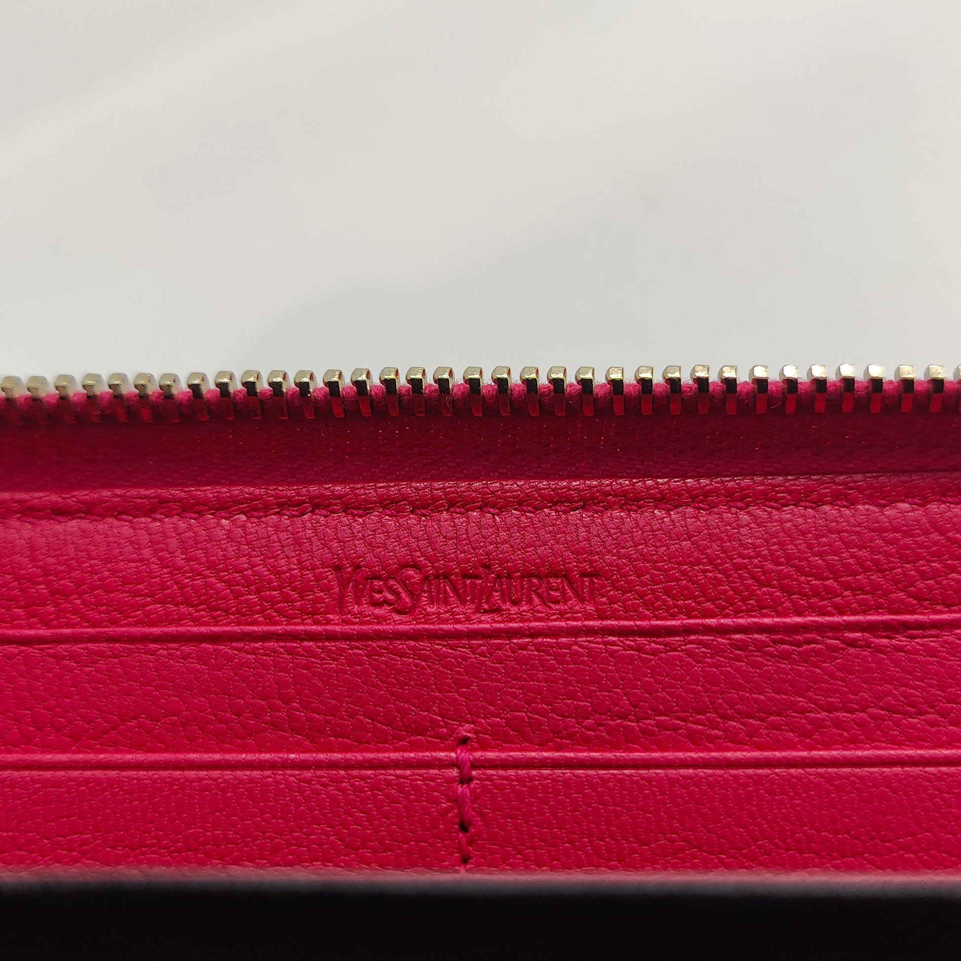 Classic Monogram Zip Around Leather Wallet