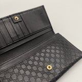 Soft Microguccissima Continental Wallet Black