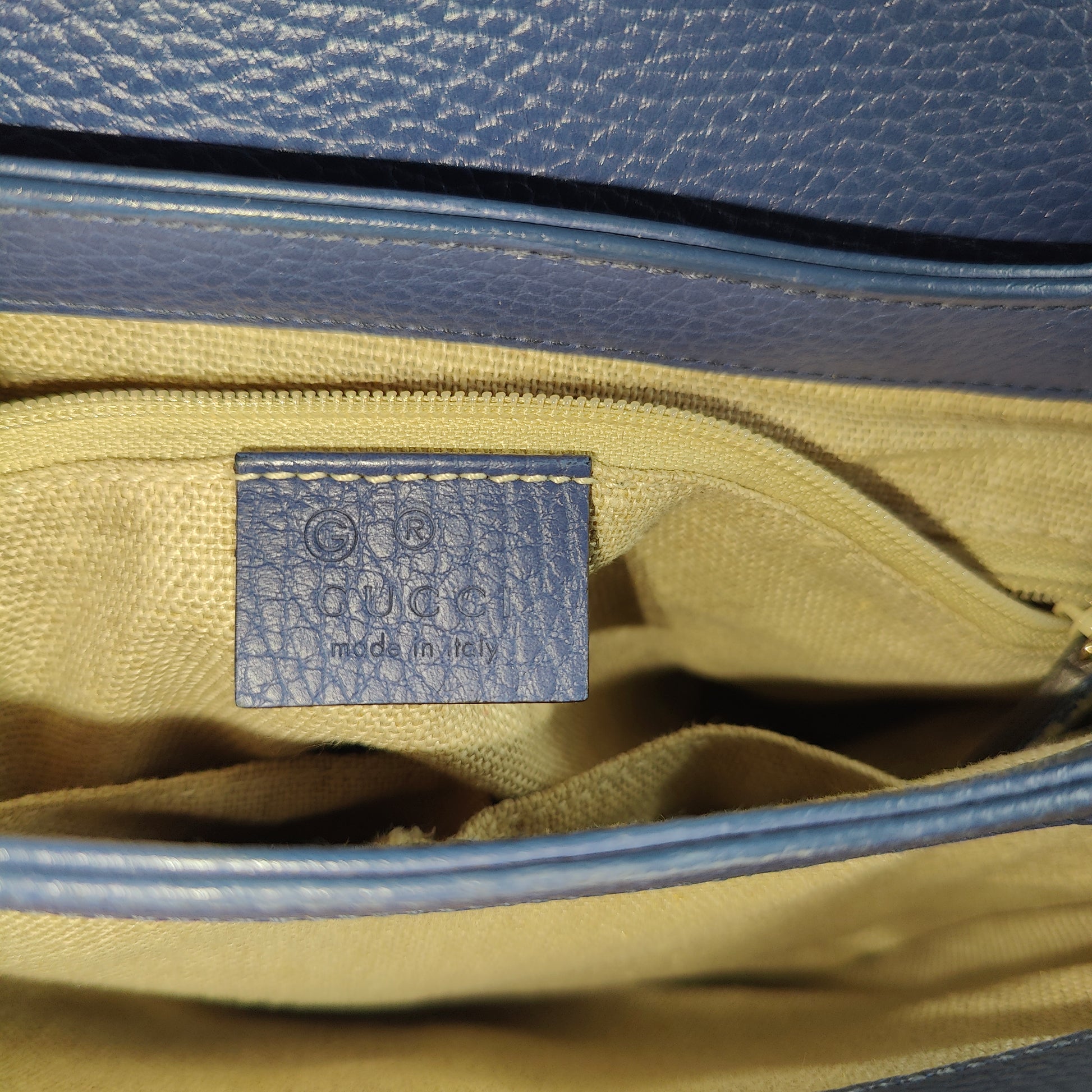 Interlocking Top Handle Bag Leather Small