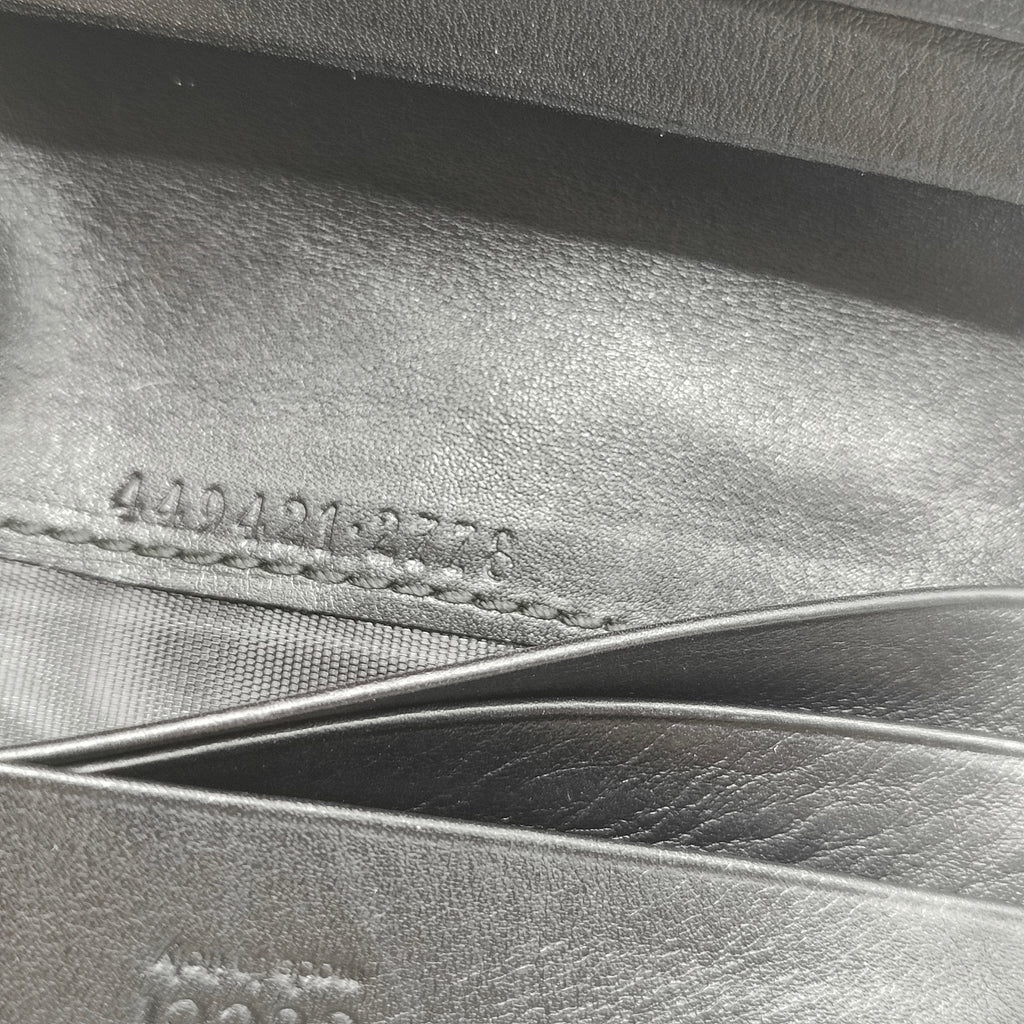 GG Ghost Graffiti Leather Leather Bifold Wallet