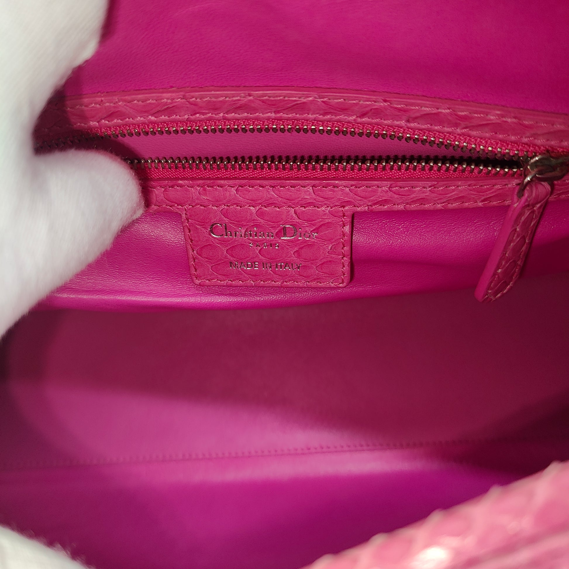 Lady Dior Bag Python Large