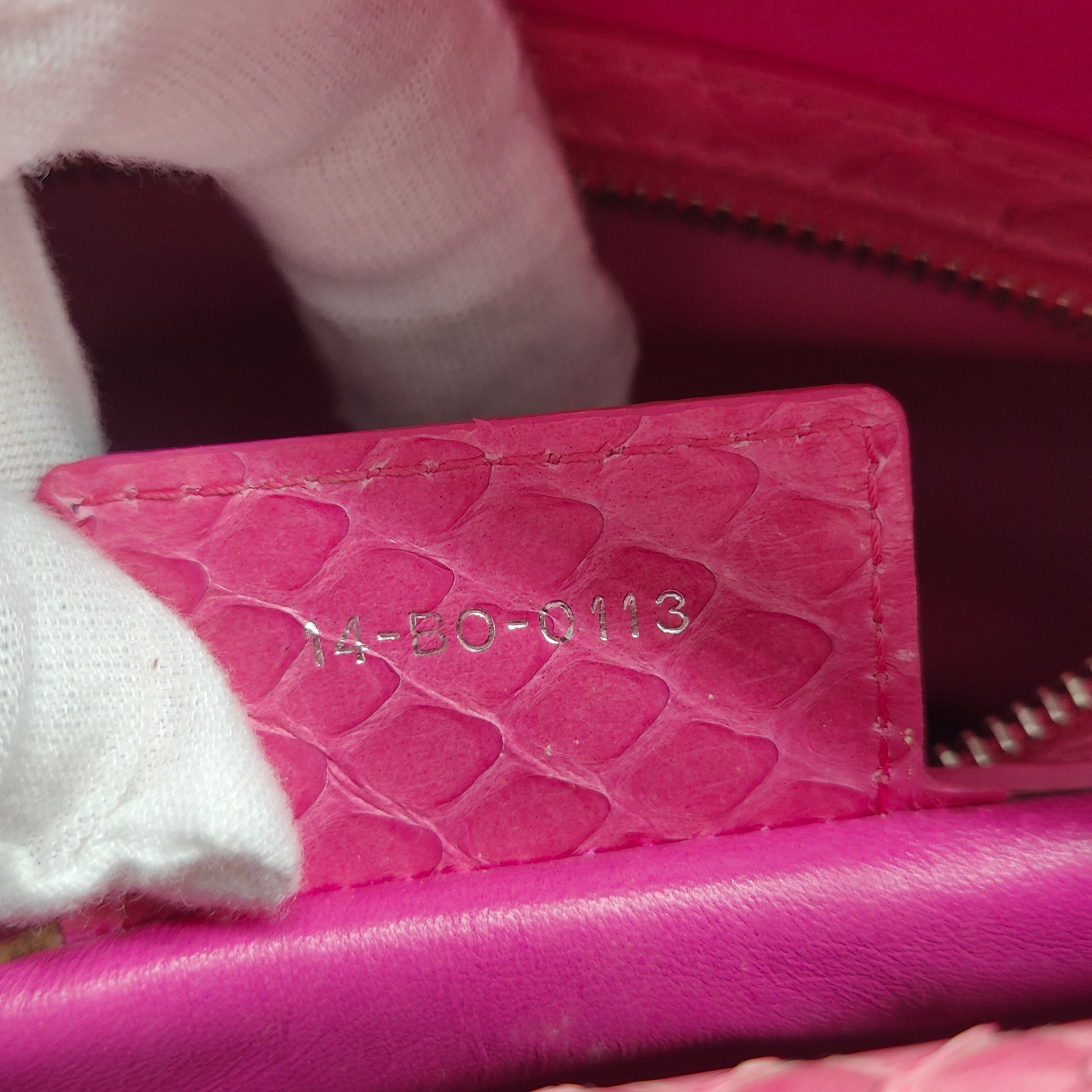 Lady Dior Bag Python Large