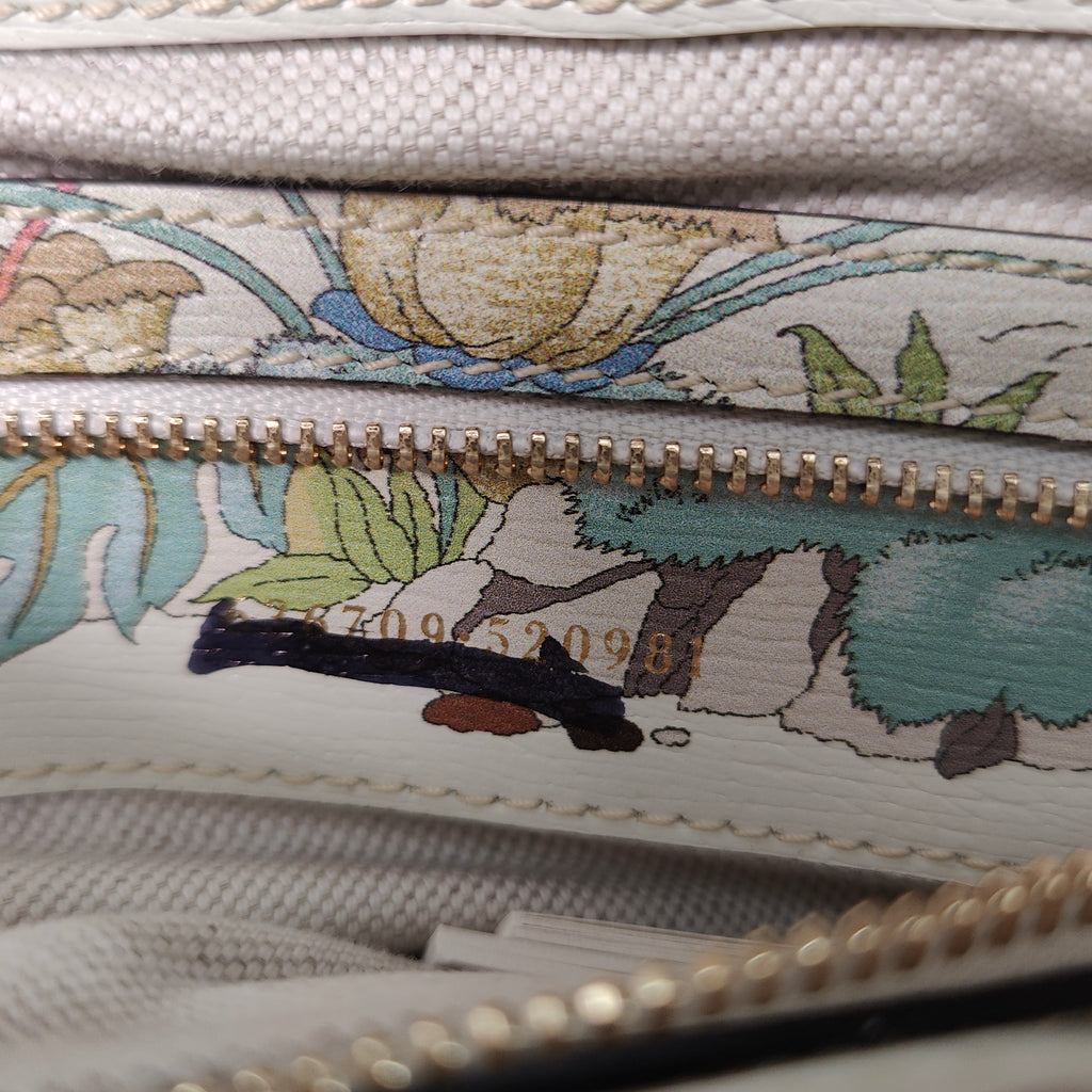 Jackie Original Shoulder Bag Flora Canvas Small