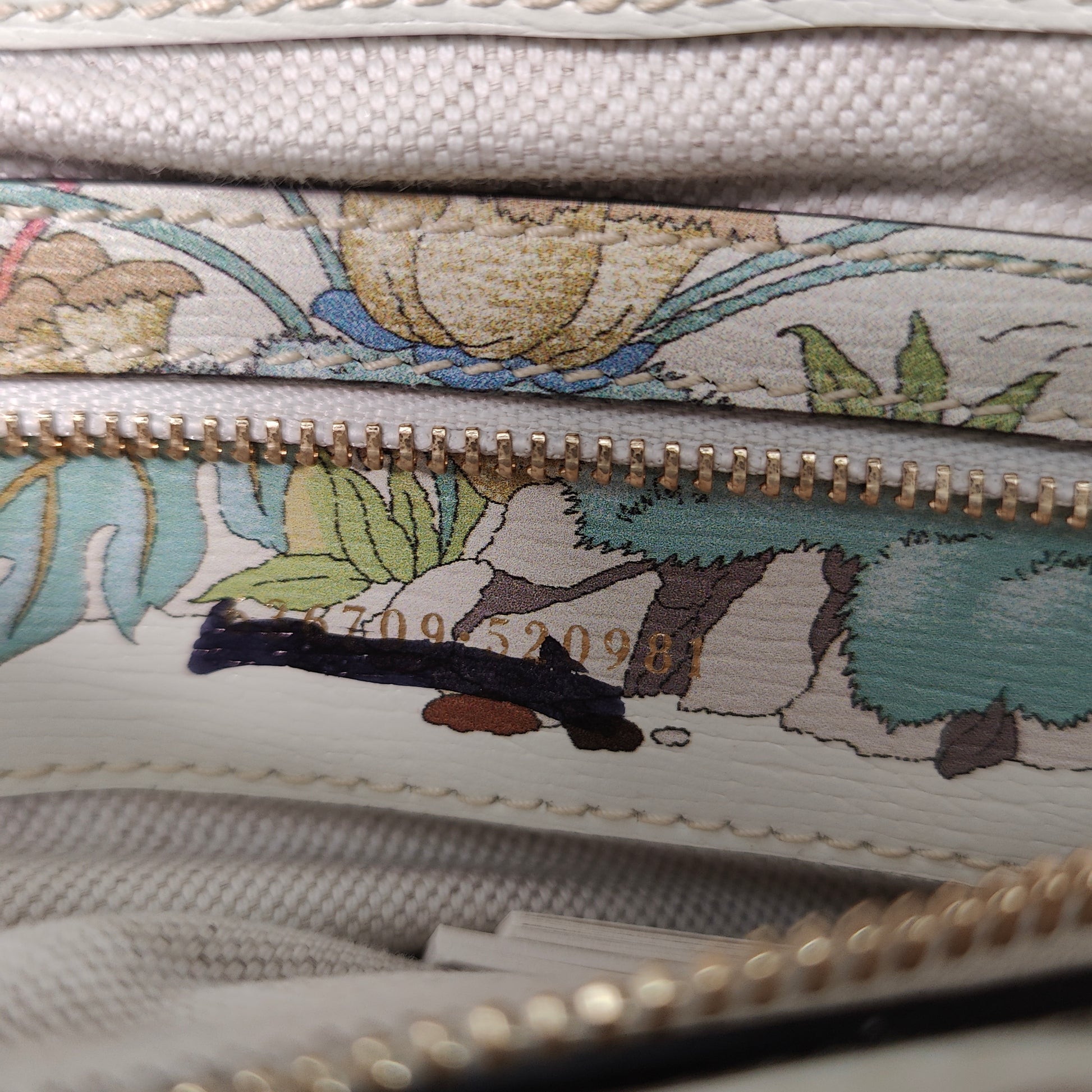 Jackie Original Shoulder Bag Flora Canvas Small