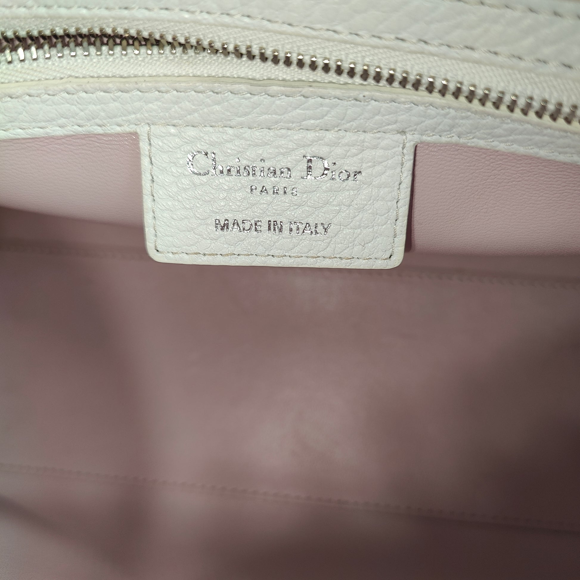 Lady Dior Bag Printed Leather Medium