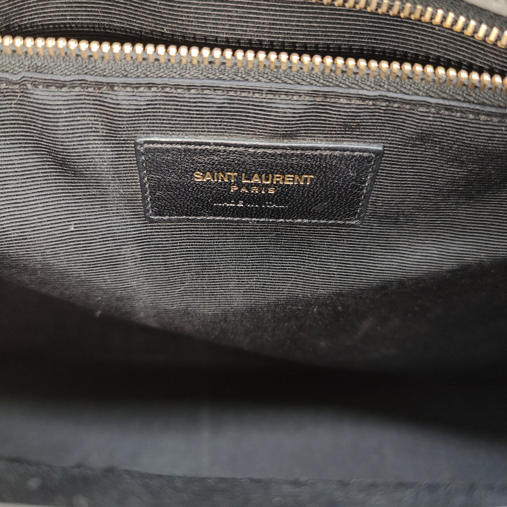 Classic Monogram Shopper Matelasse Chevron Leather Large