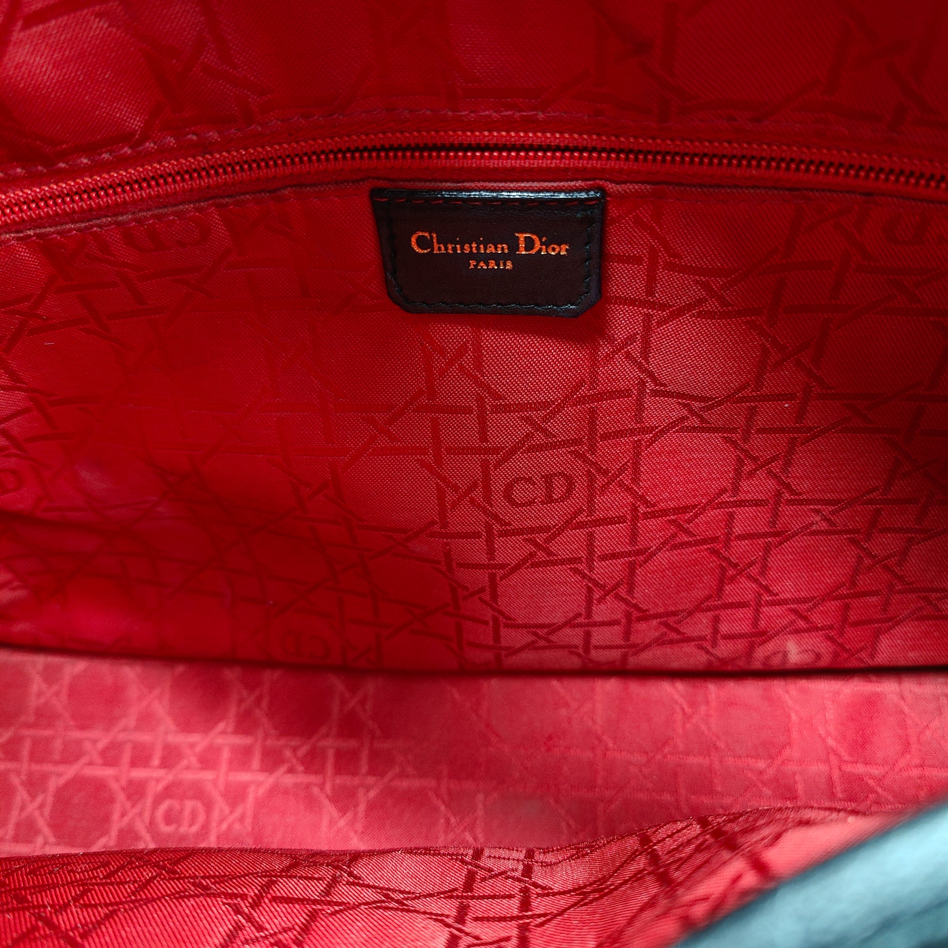 Lady Dior Bag Cannage Quilt Lambskin Large