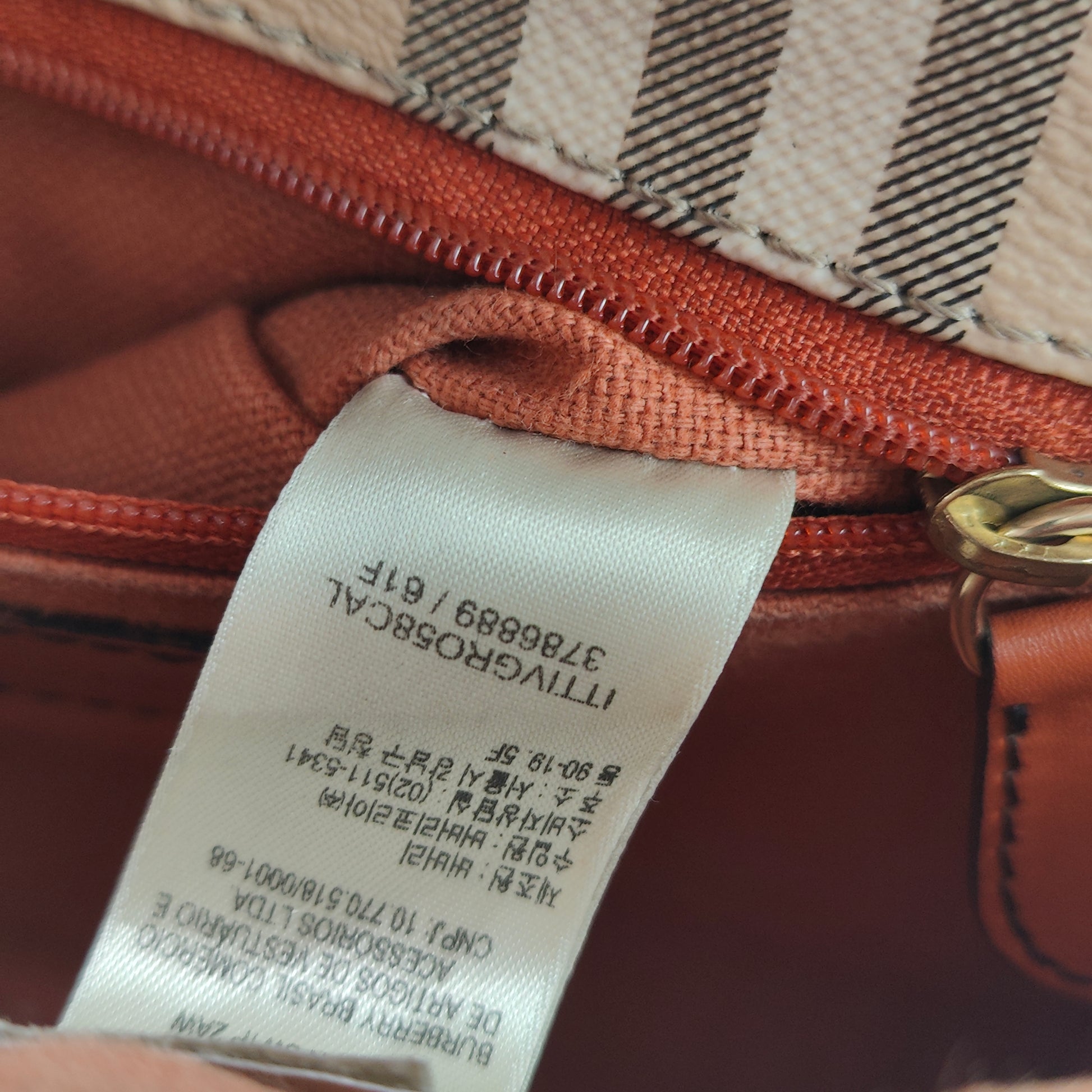 Doyle Brogues Bag Haymarket Coated Canvas with Leather Small