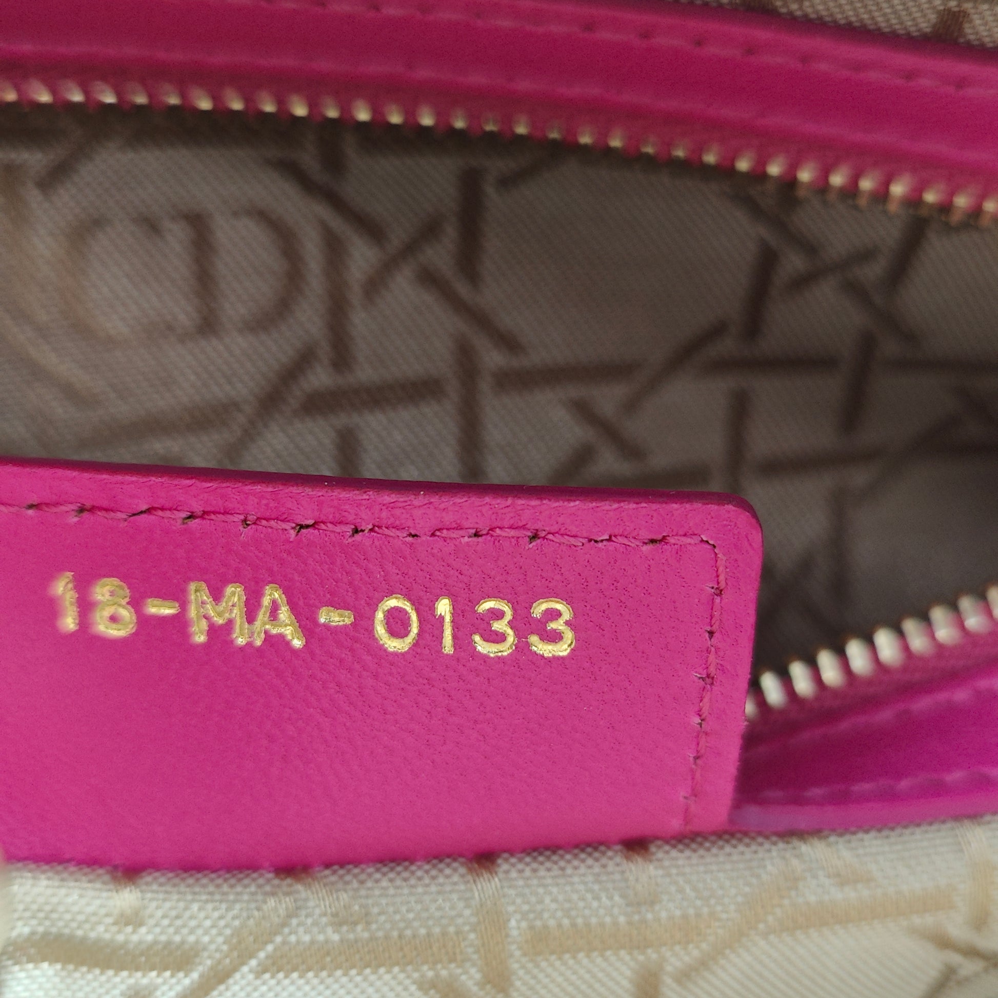 Lady Dior Handbag Cannage Quilt Lambskin Large