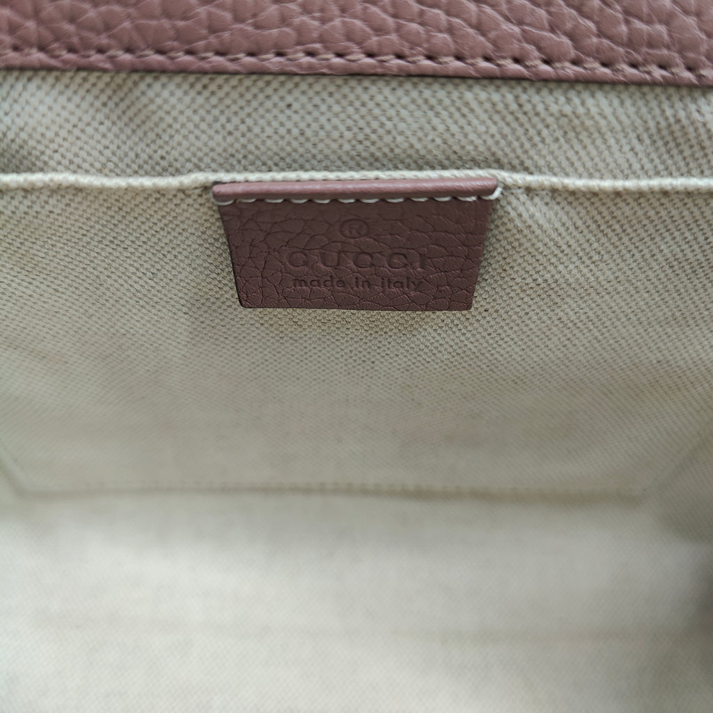 GG Marmont Top Handle Bag Leather Small