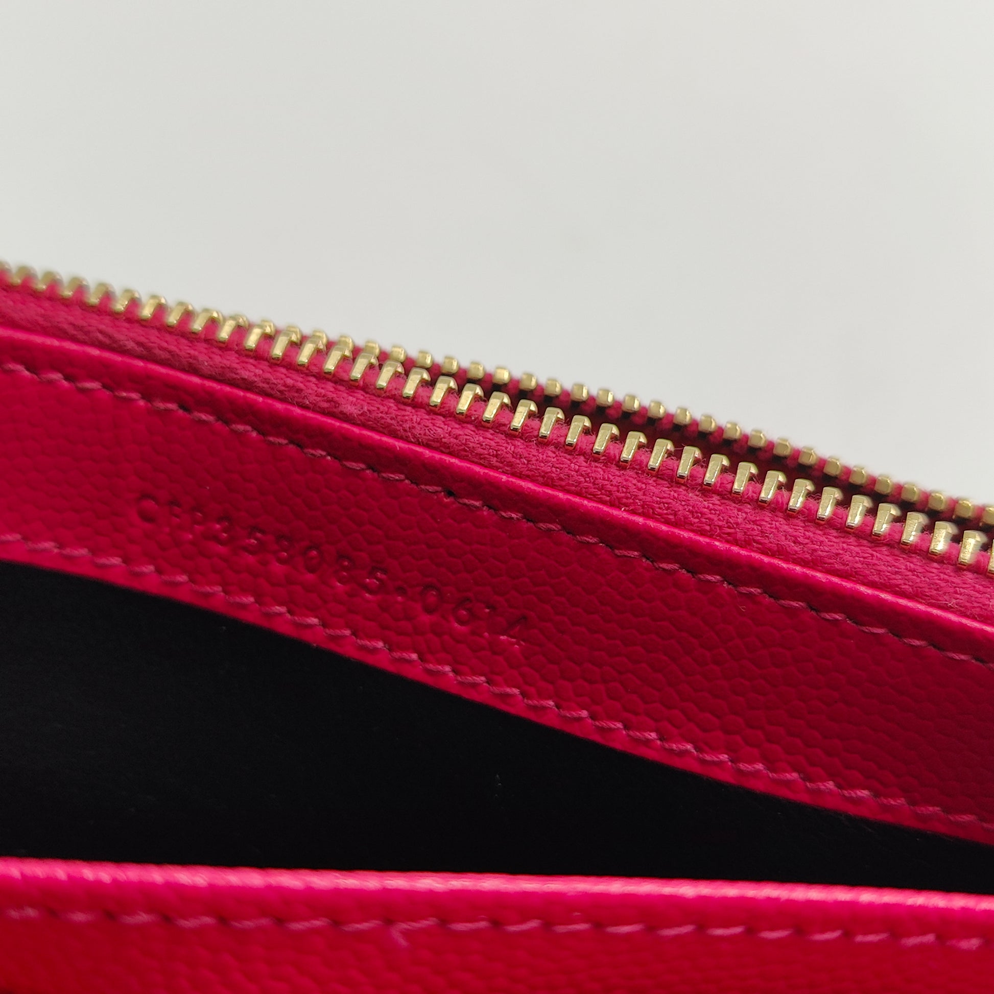 Classic Monogram Wallet on Chain Matelasse Chevron Leather Medium