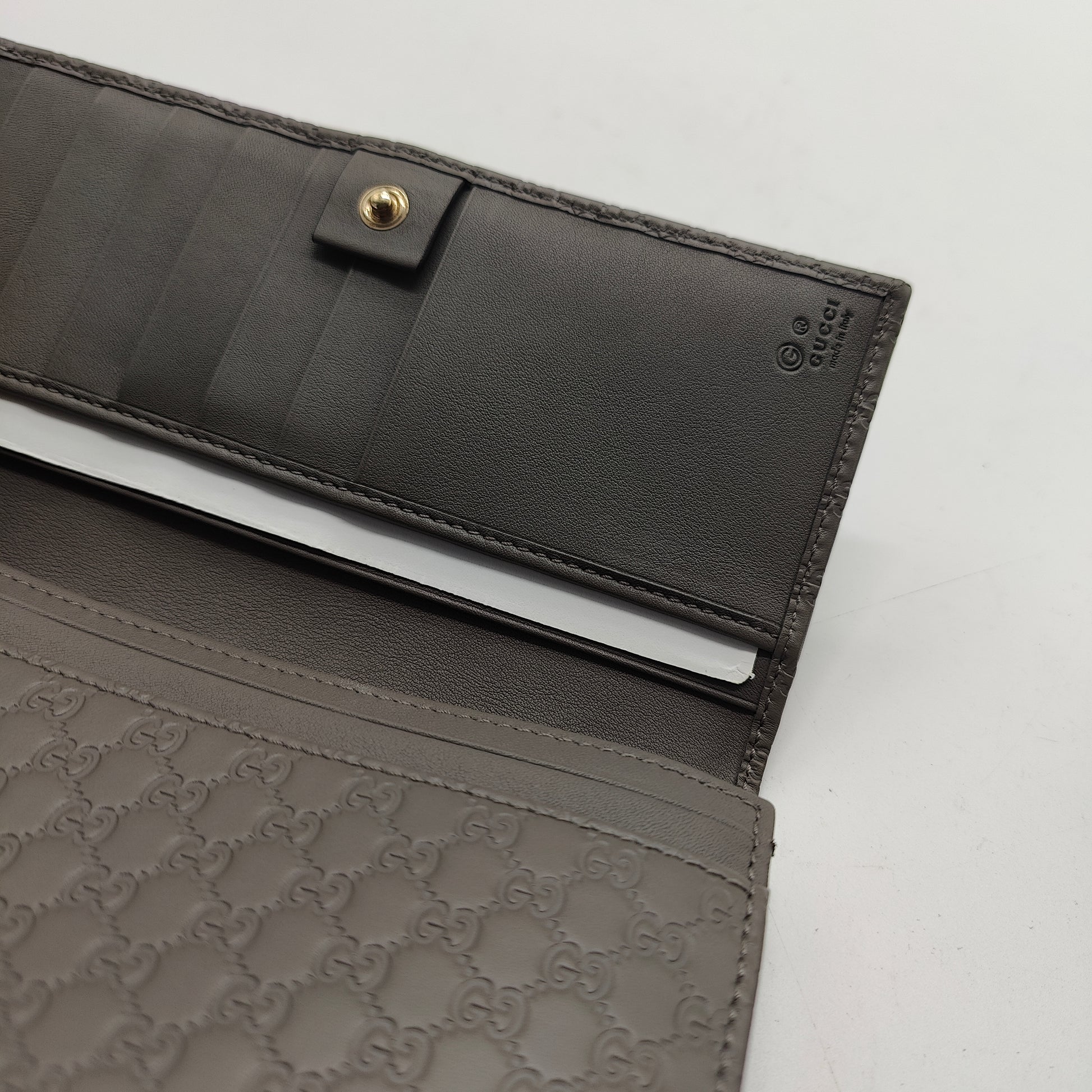 Flap Wallet Microguccissima Leather Long Mush
