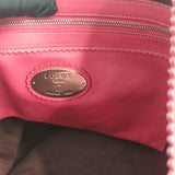 Leather Tote Bag Shoulder Bag Pink