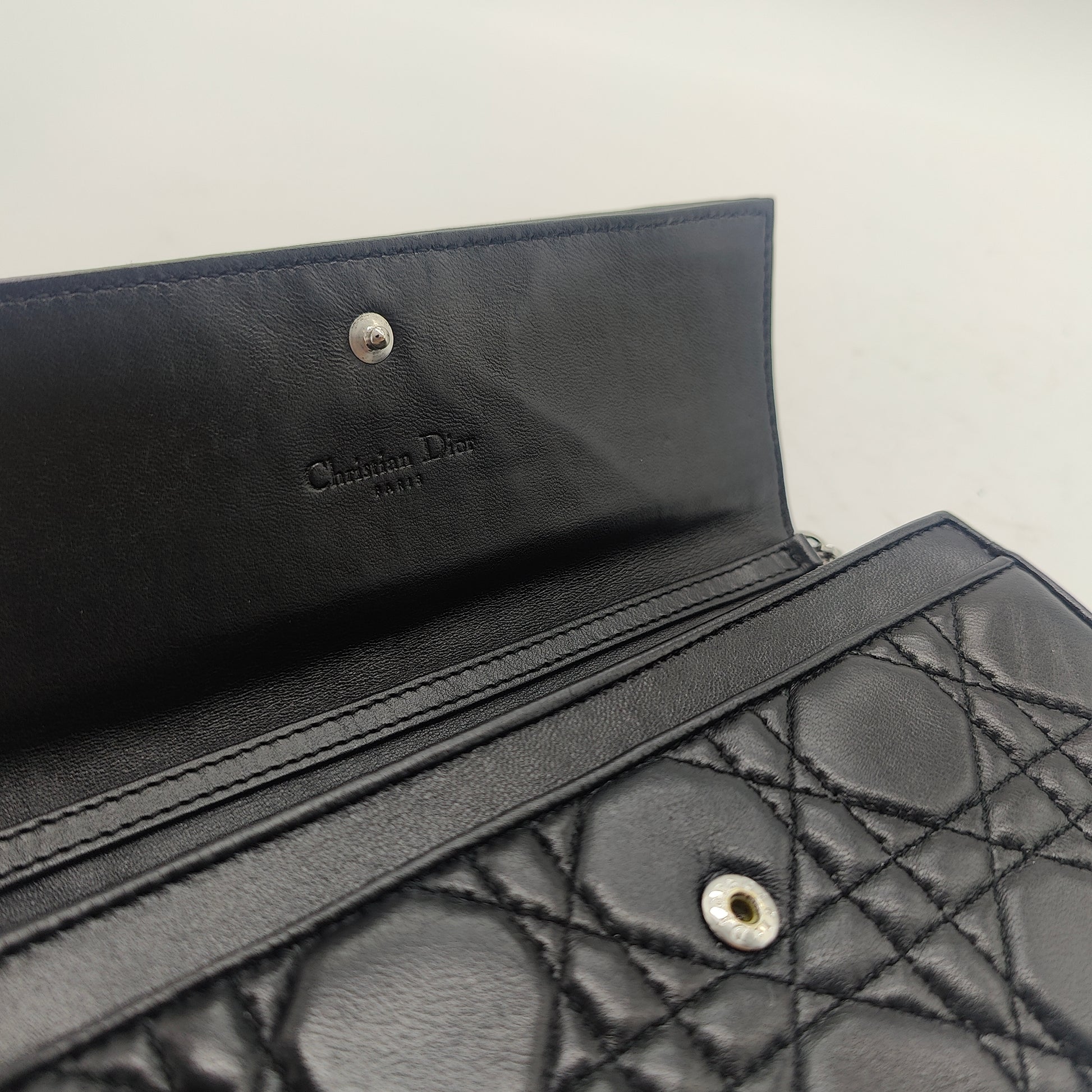 Lady Dior Croisiere Chain Wallet Cannage Quilt Lambskin