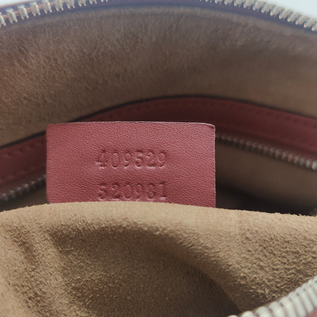 Boston Bag Blooms Print GG Coated Canvas Small