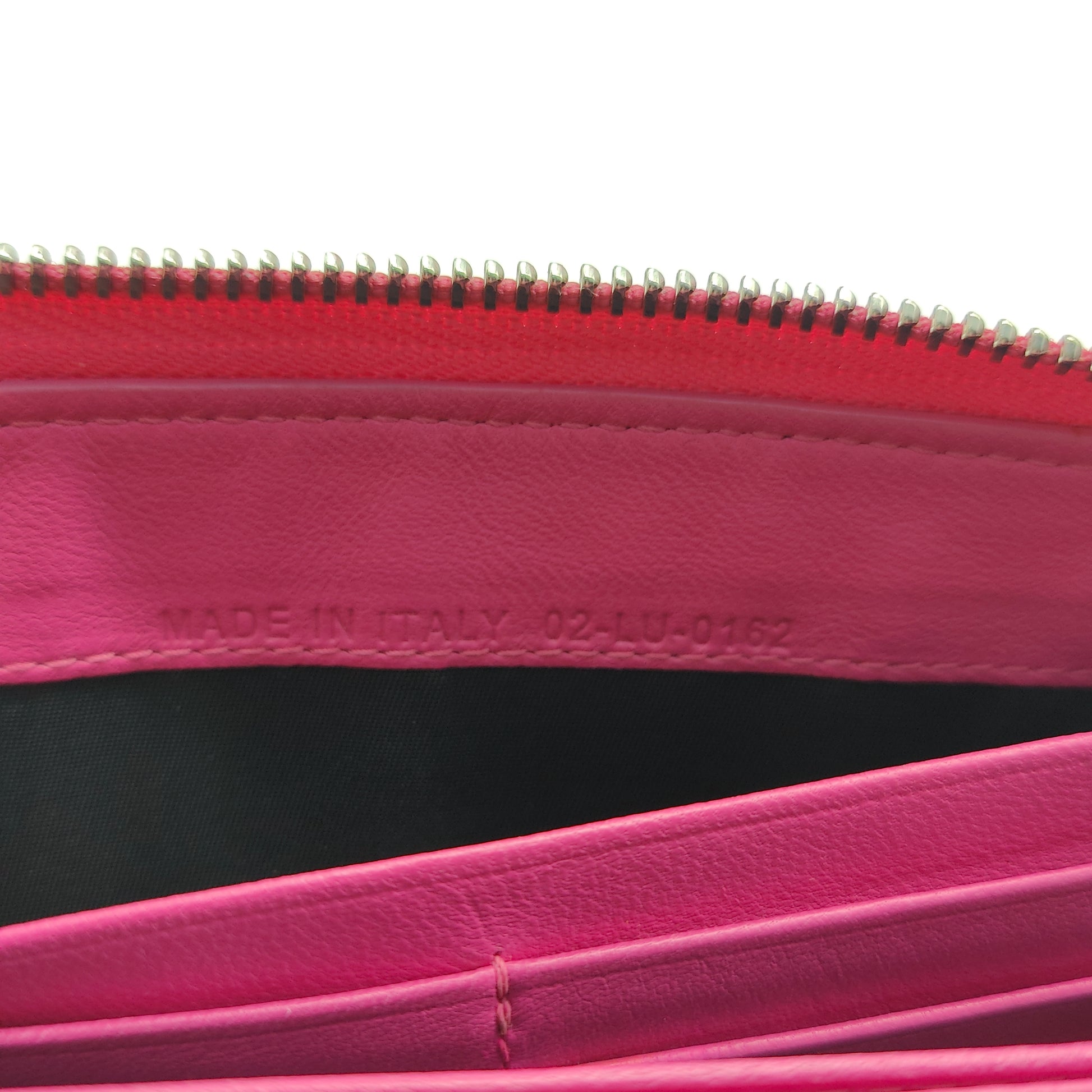 Cannage Pattern Leather Continental Wallet