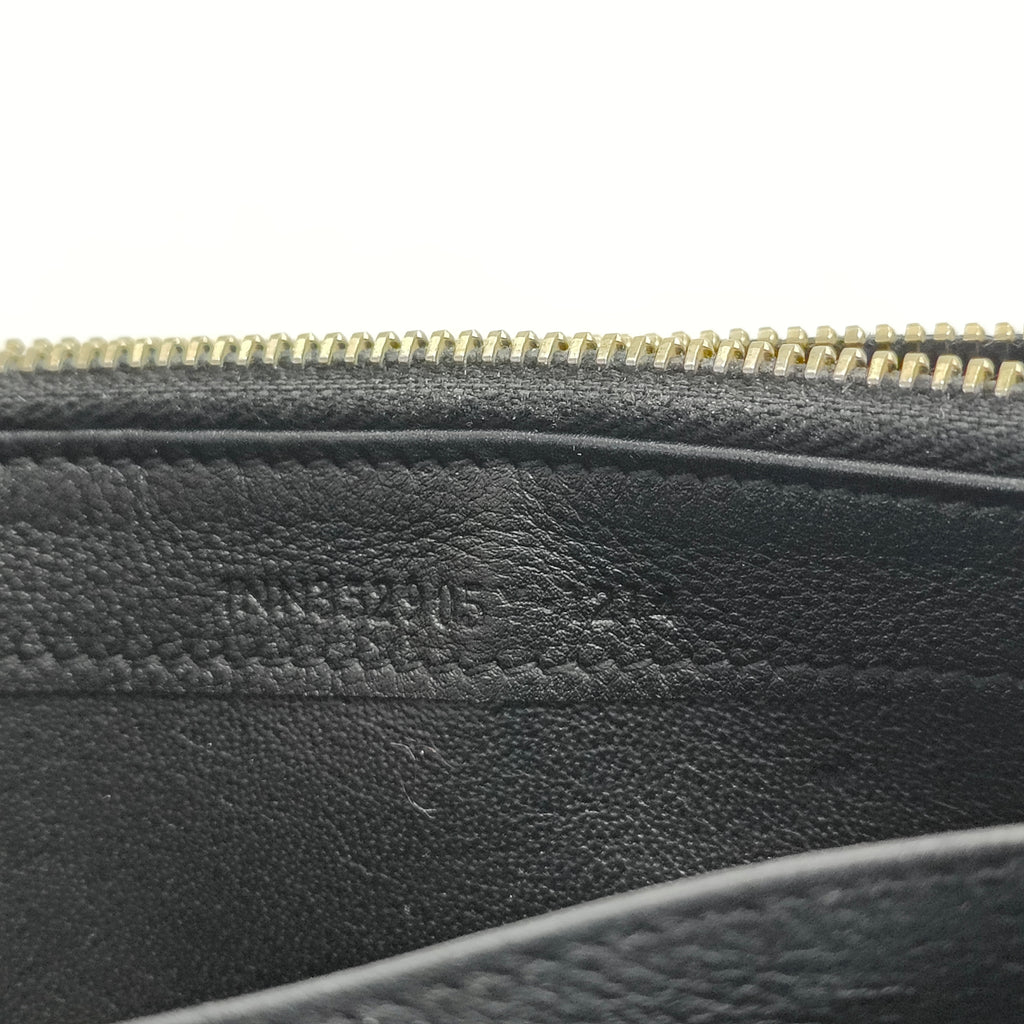 Saint Laurent  Chevre Belle De Jour Flap Wallet Black
