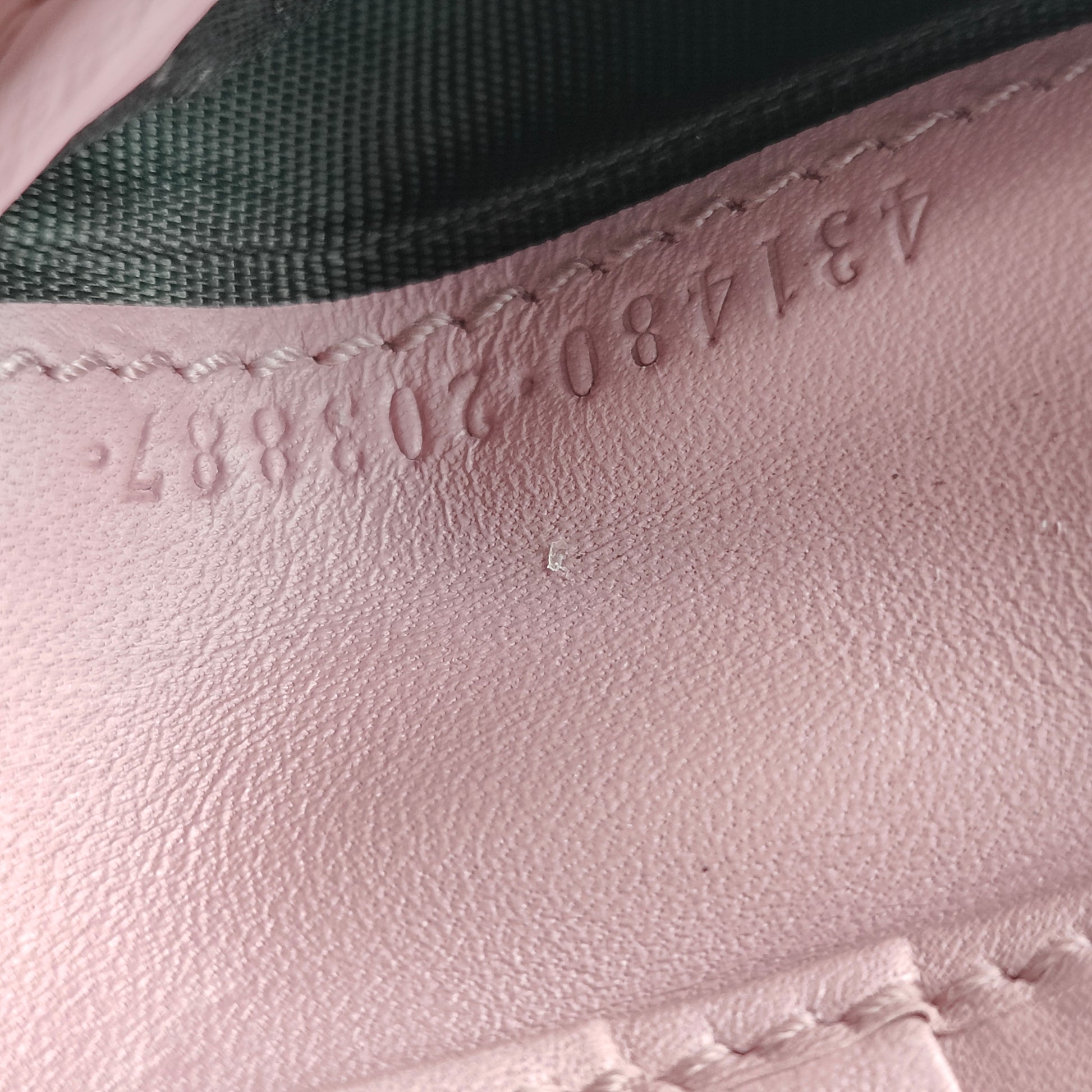Pearly Peony French Wallet GG Coated Canvas and Leather Compact