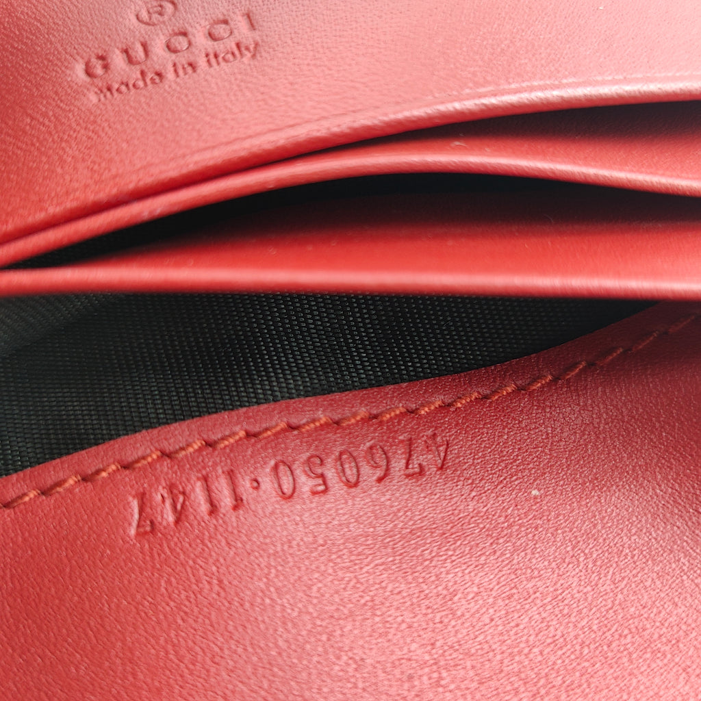 Cherries French Wallet GG Coated Canvas Compact