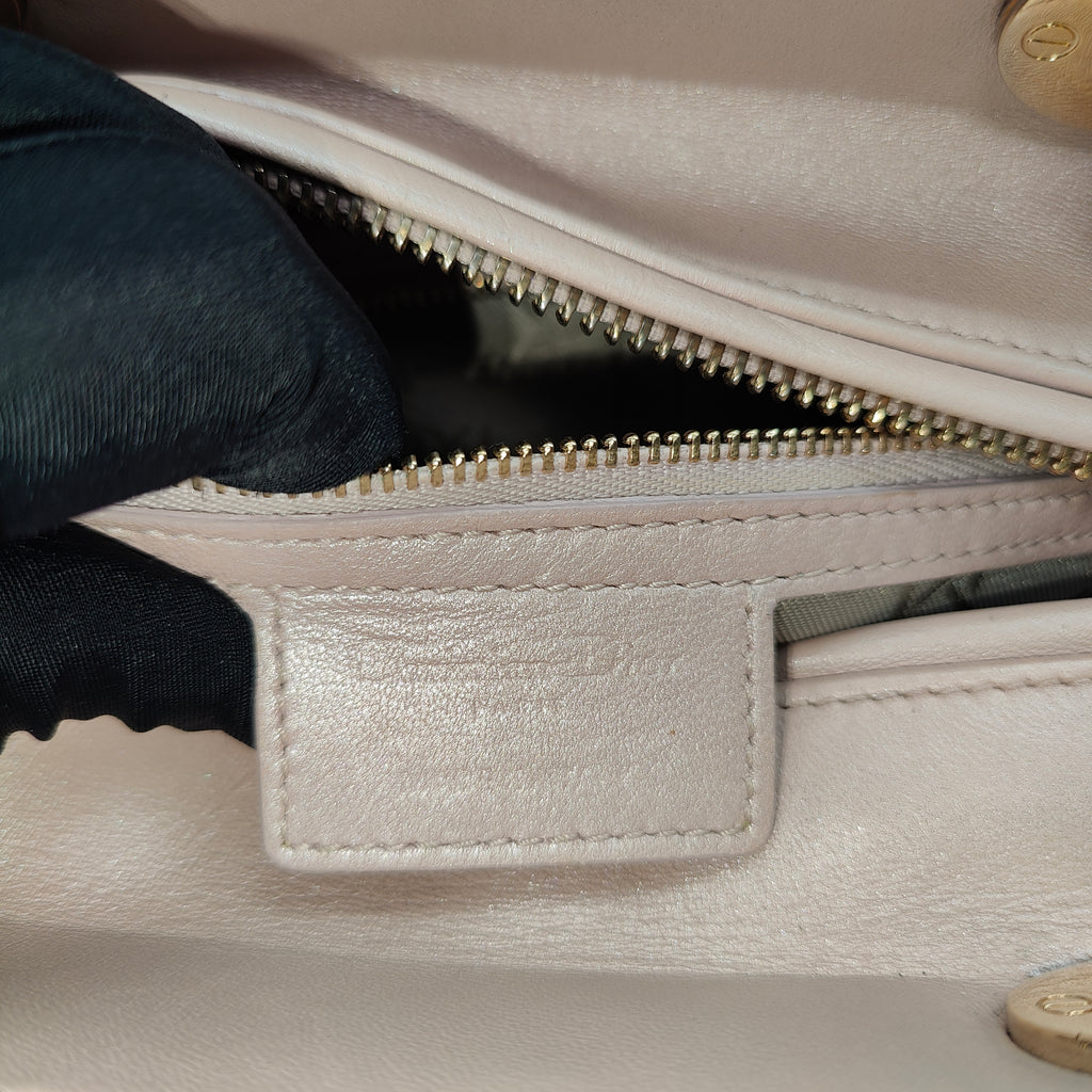 Lady Dior Bag Cannage Quilt Grained Calfskin Medium