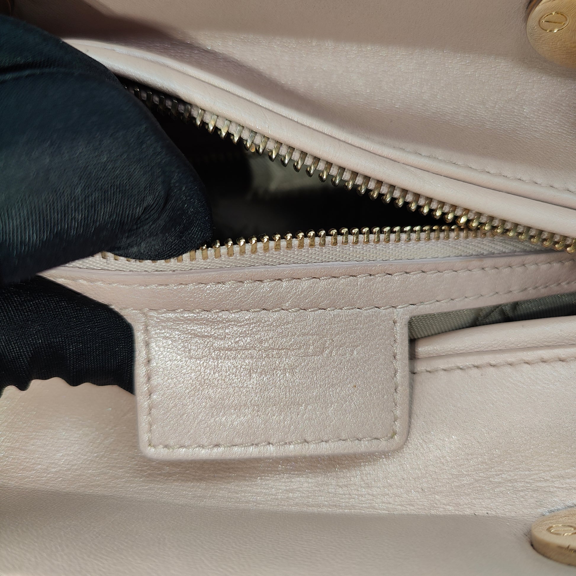 Lady Dior Bag Cannage Quilt Grained Calfskin Medium