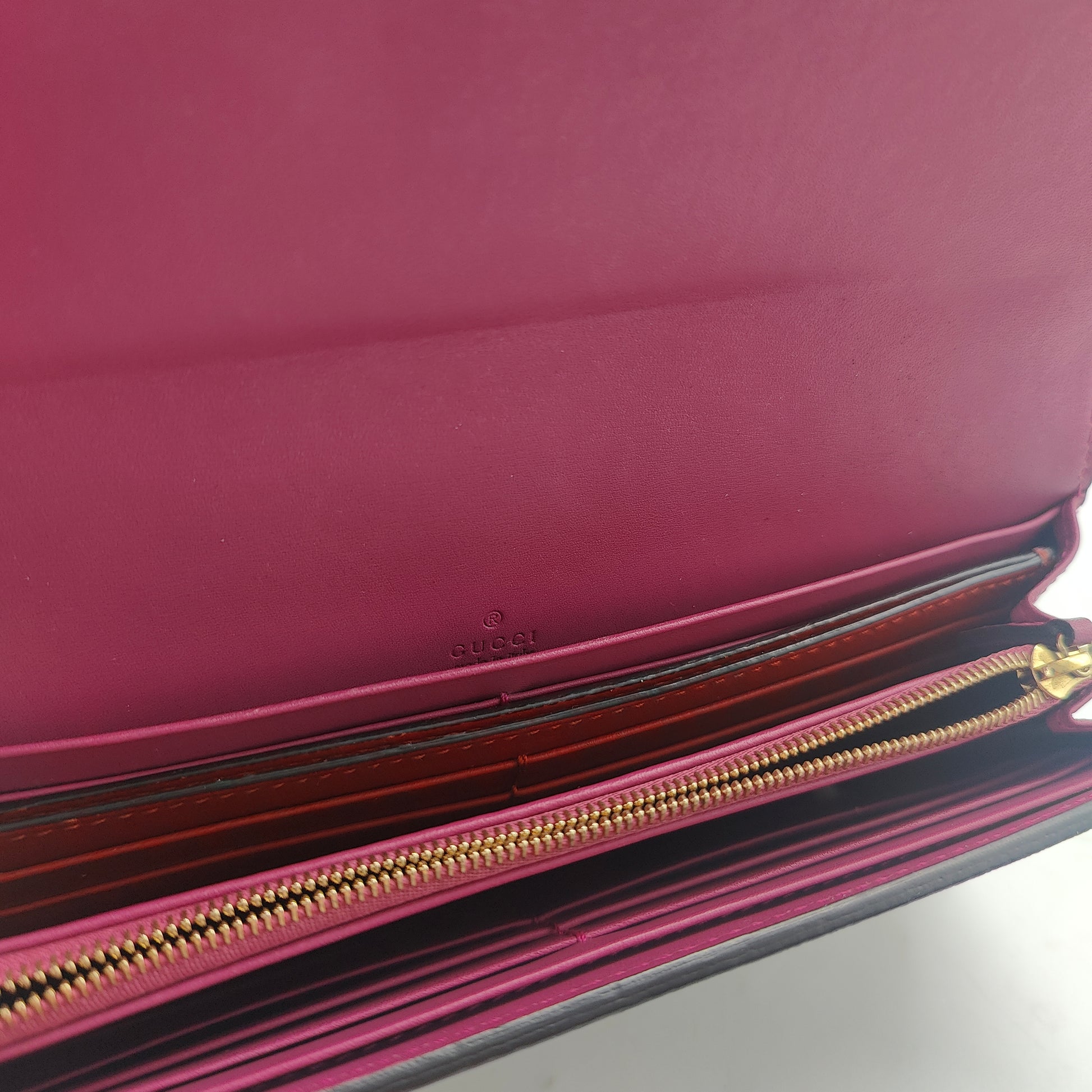 Continental Wallet GG Coated Canvas and Leather Long