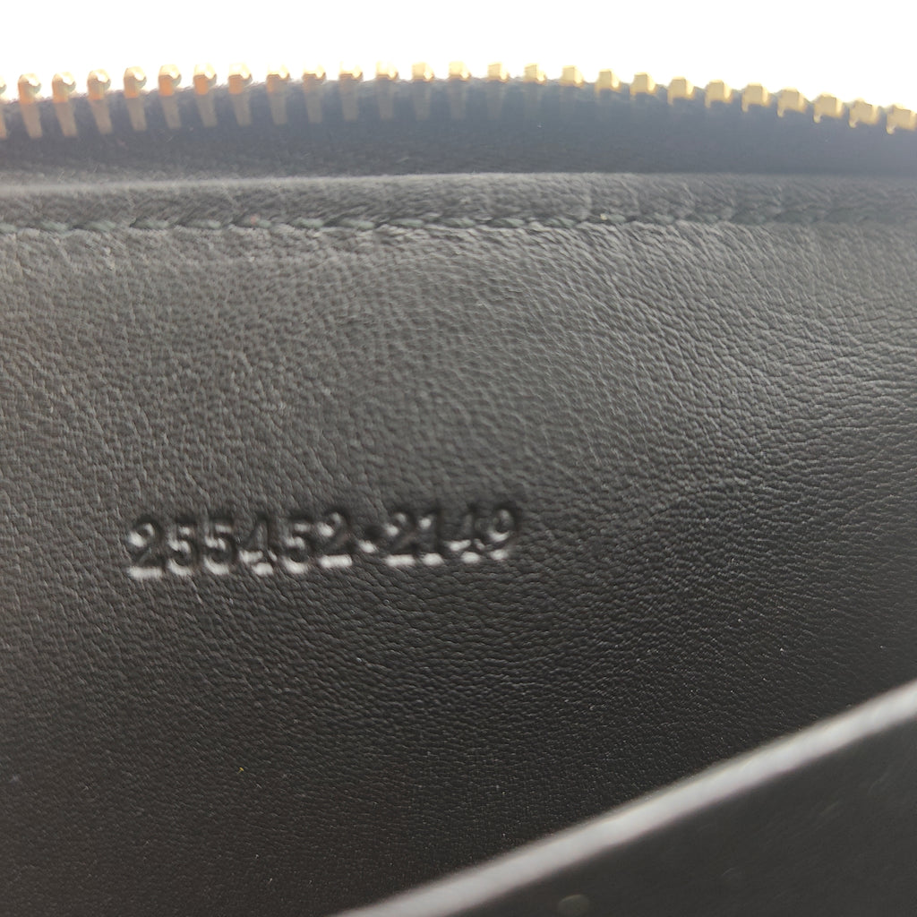 Zip Around Card Case Guccissima Leather