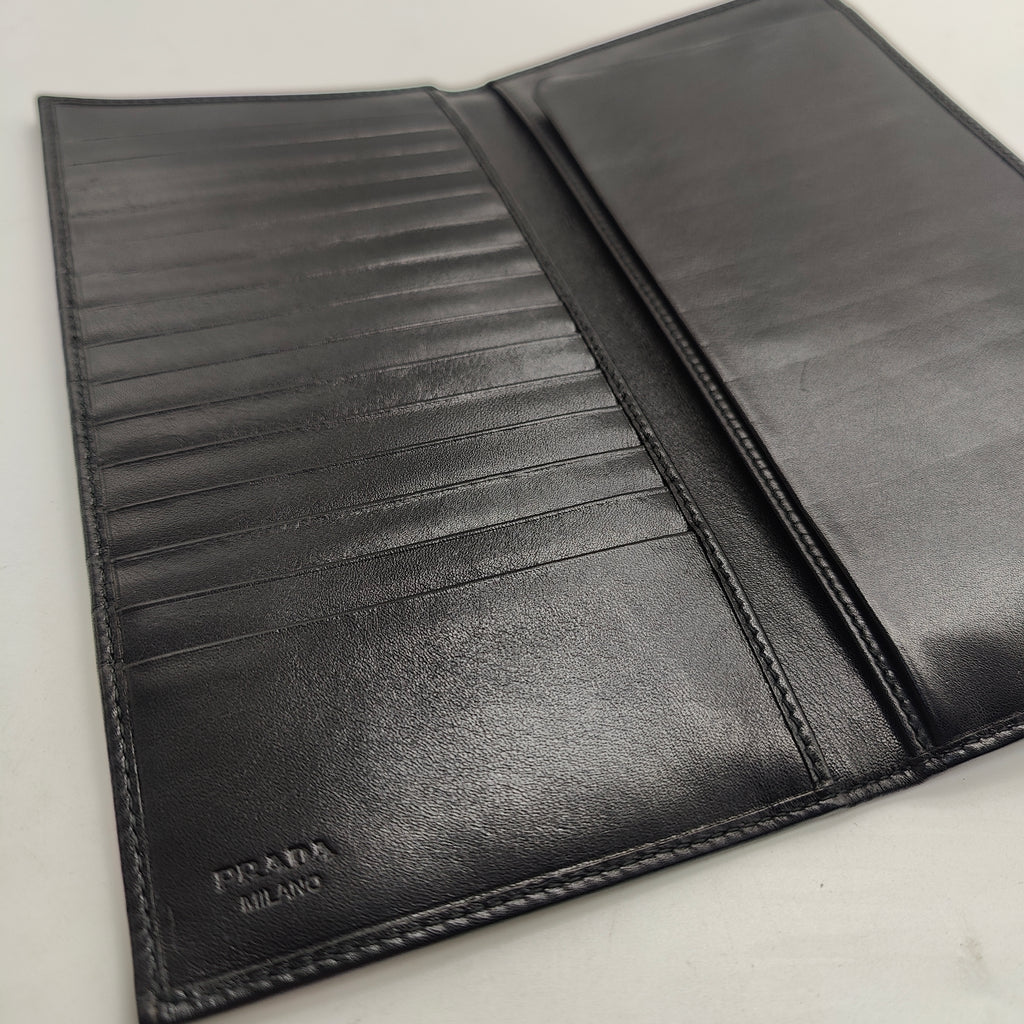 Bifold Wallet Saffiano Leather Long