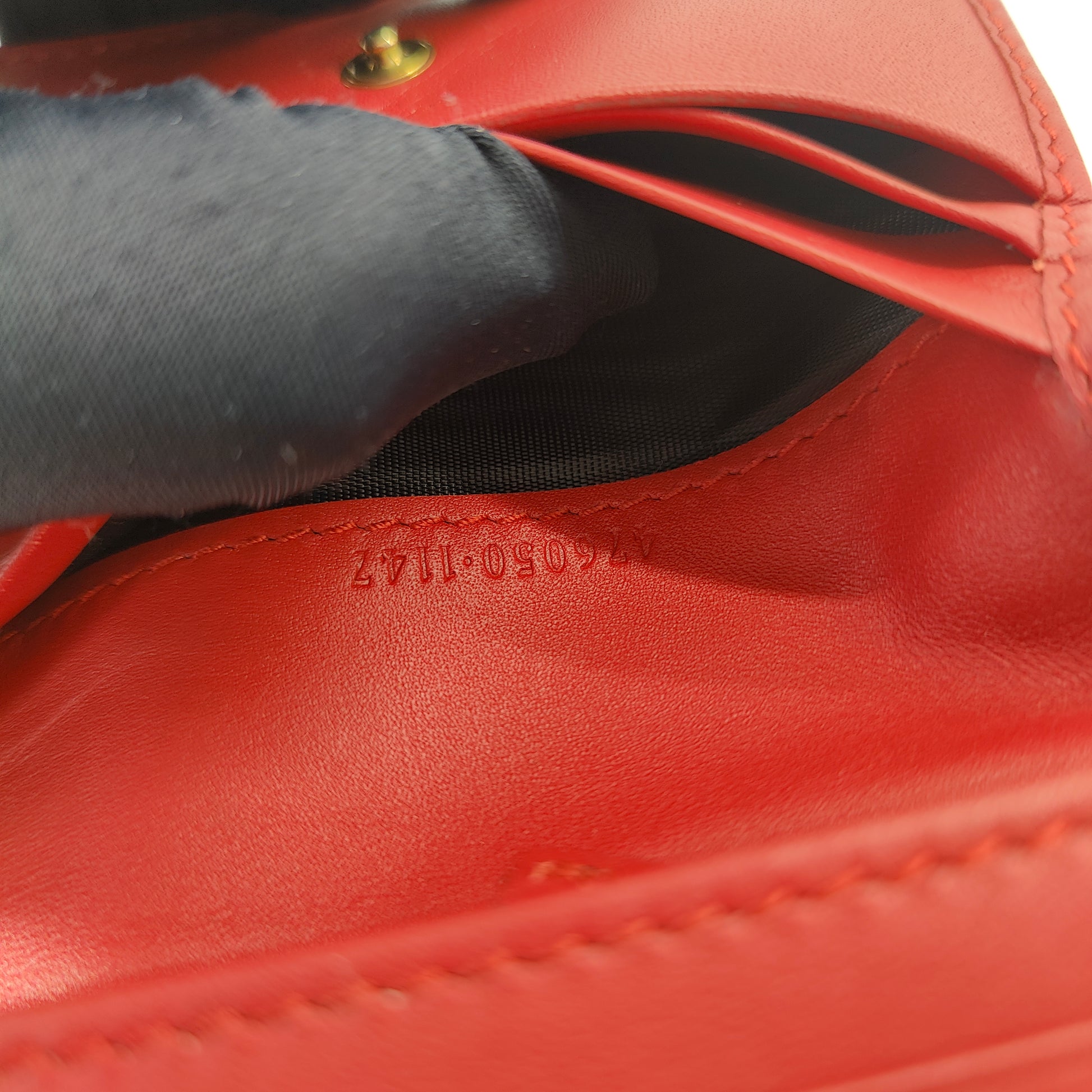 Cherries French Wallet GG Coated Canvas Compact