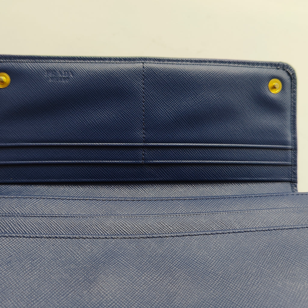 Wallet on Chain Saffiano Leather