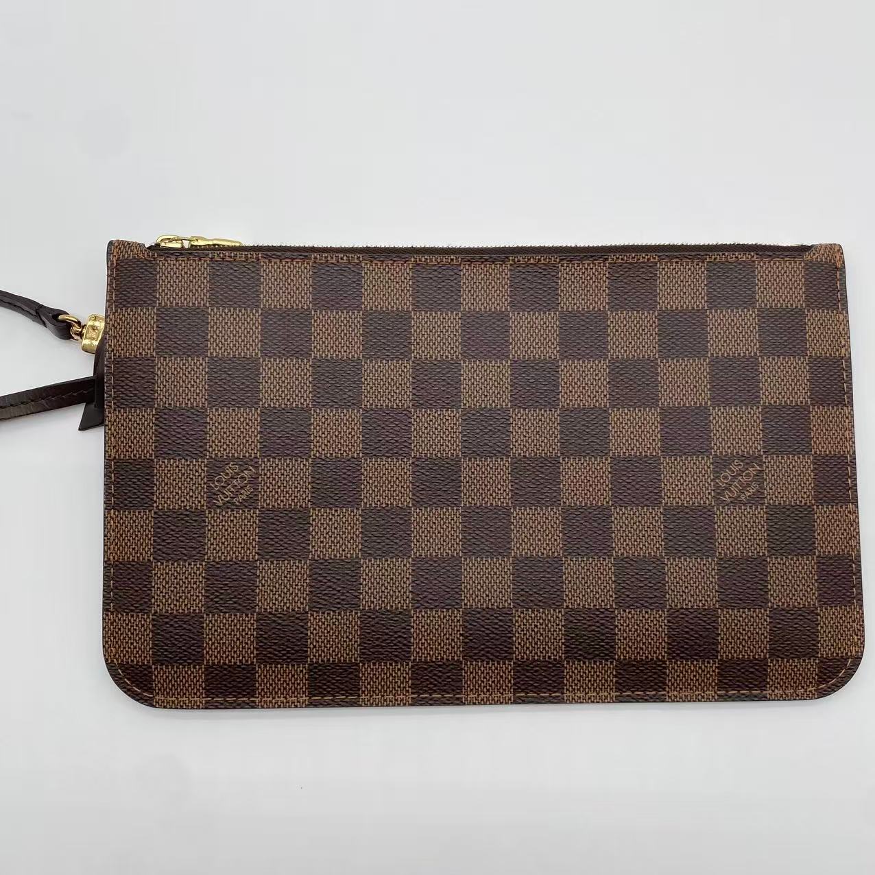 LOUIS VUITTON Damier Ebene Neverfull MM Pouch Accessory Pouch LV