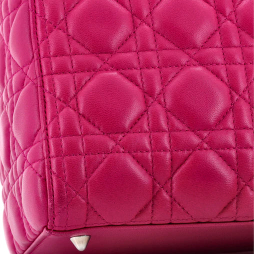 Lady Dior Bag Cannage Quilt Lambskin Medium - twins