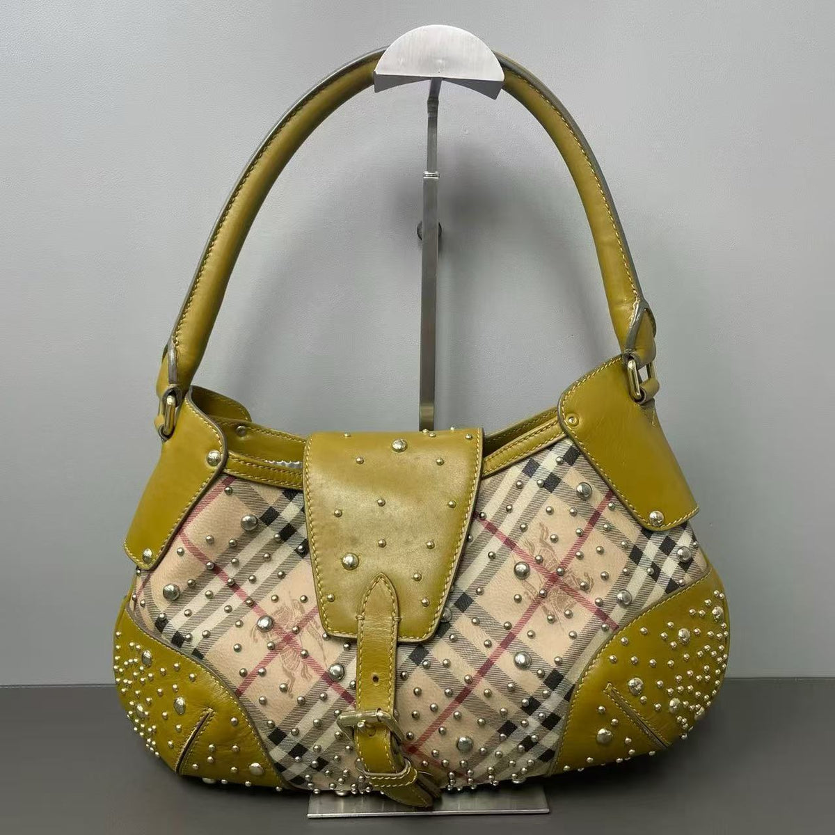Burberry Haymarket Check Shoulder Bag Twins LDZ1669