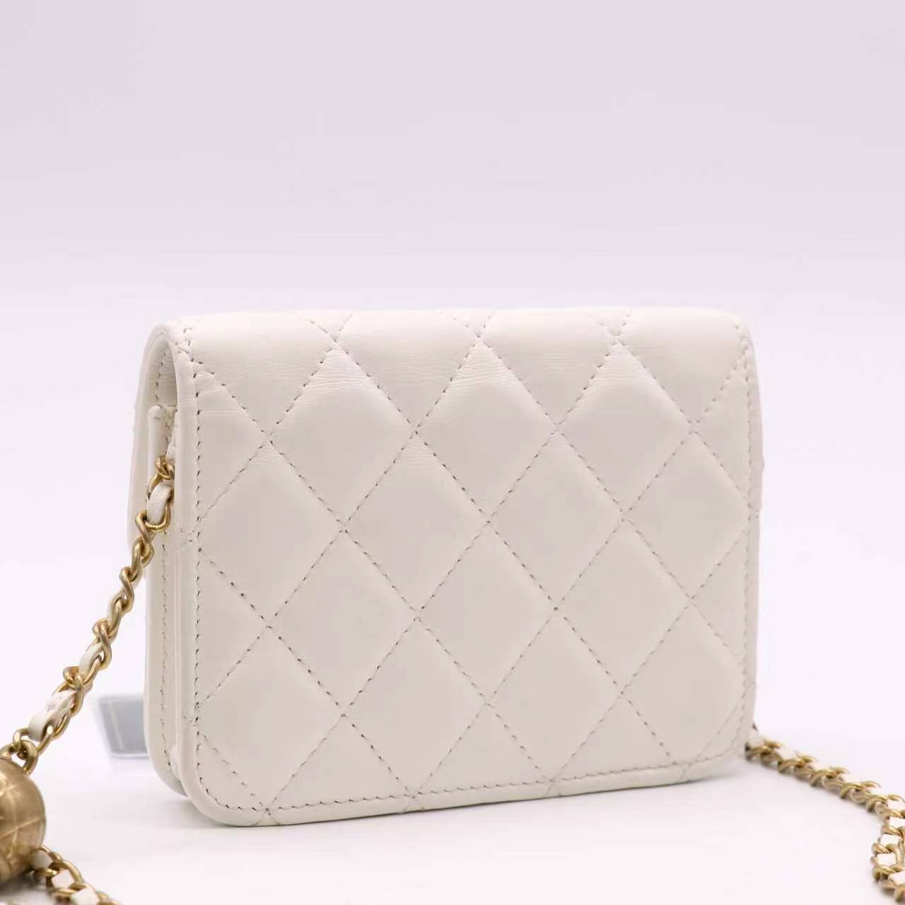 Chanel Quilted Lambskin Clutch with Chain Mini Twins LDZ1044