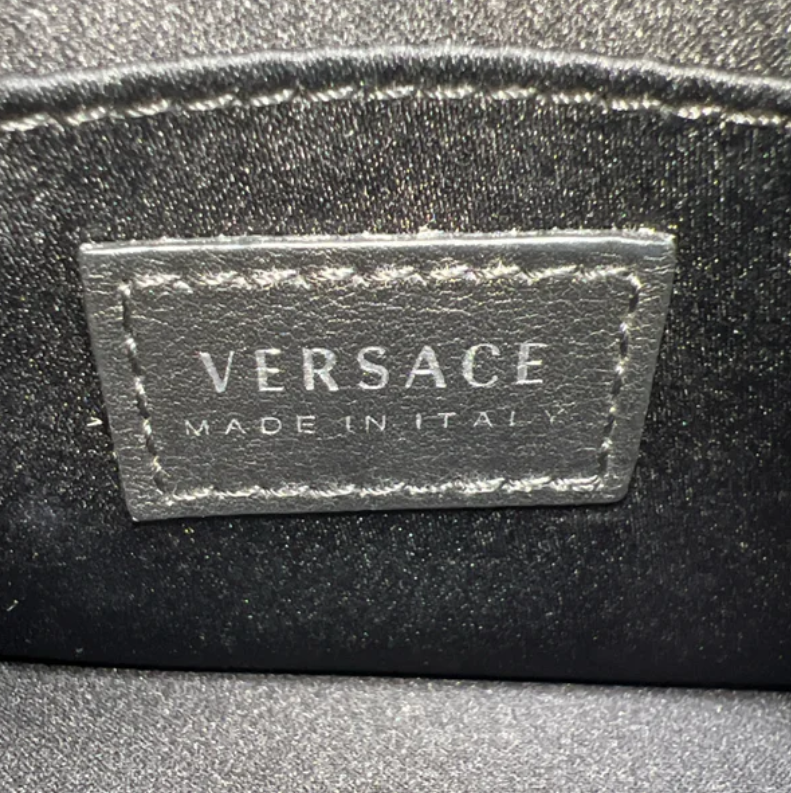 Versace Palazzo Strass Crystal Medusa Clutch Pouch Bag B24073