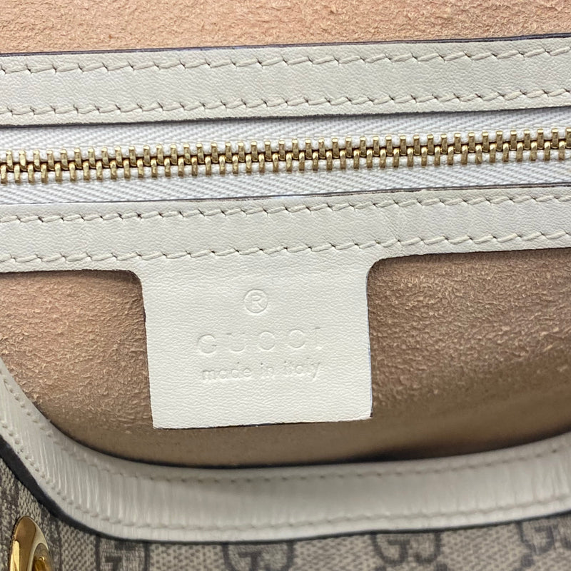 Gucci Padlock Chain Tote GG Coated Canvas Medium