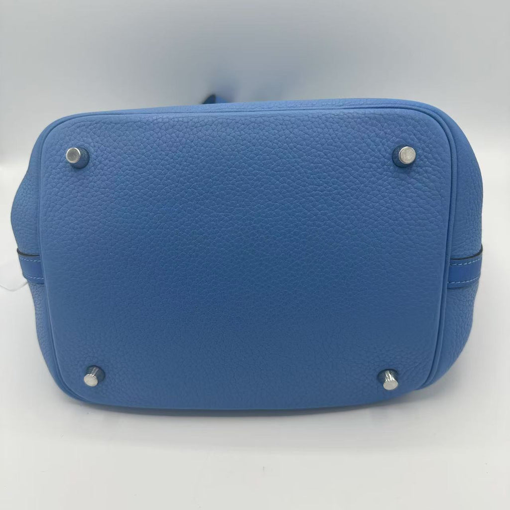 Picotin 22 Togo Leather Palladium Hardware 2T Blue Paradise