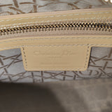 Lady Dior Bag Cannage Quilt Patent Medium