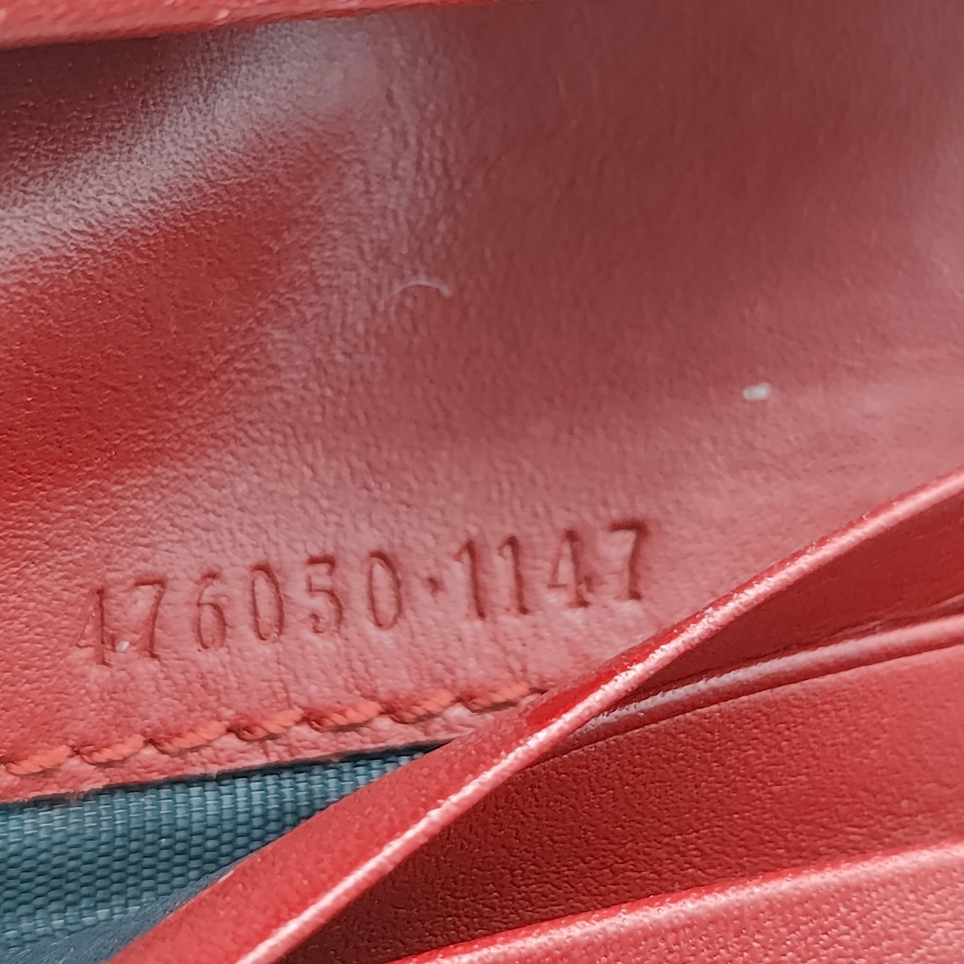 Cherries Flap Card Case Guccissima Leather
