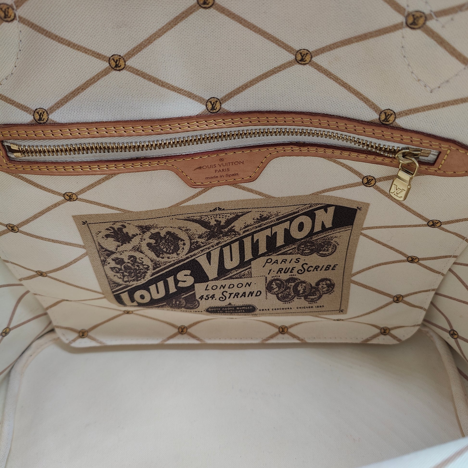 Neverfull NM Tote Limited Edition Summer Trunks Monogram Canvas MM B5383